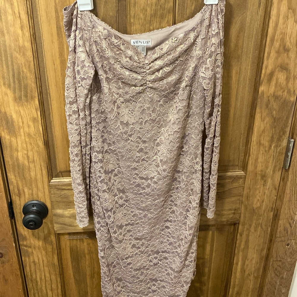 Venus Off The Shoulder Lace Dress